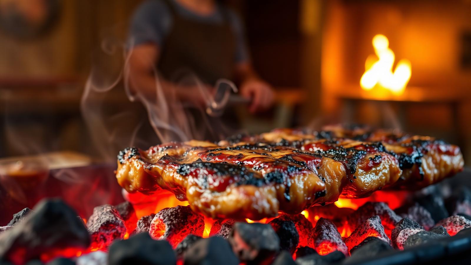 Churrasco na brasa